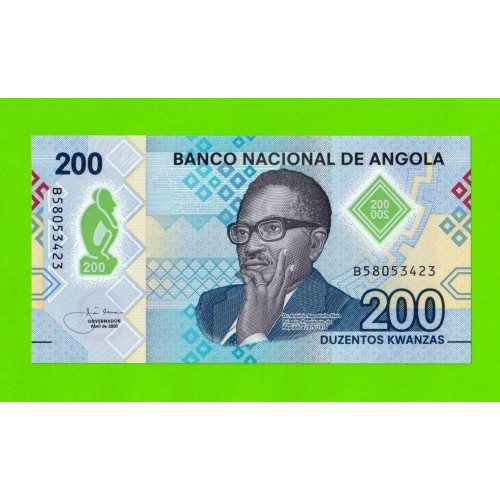 Ангола - 200 кванза - 2020 (B) - Полимер - UNC!!!