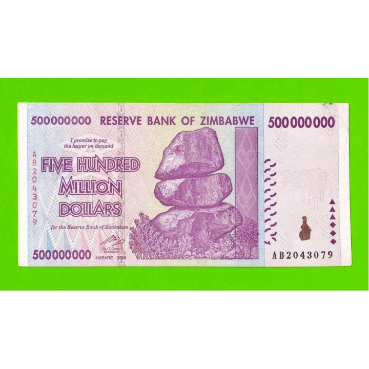Зимбабве - 500000000 / 500 миллионов долларов - 2008 (AB)
