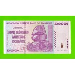 Зимбабве - 500000000 / 500 миллионов долларов - 2008 (AB)