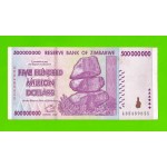 Зимбабве - 500000000 / 500 миллионов долларов - 2008 (AB)