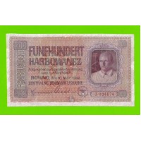 Ровно (немецкая оккупация Советской Украины) - 500 карбованцев - 1942 - реставрация
