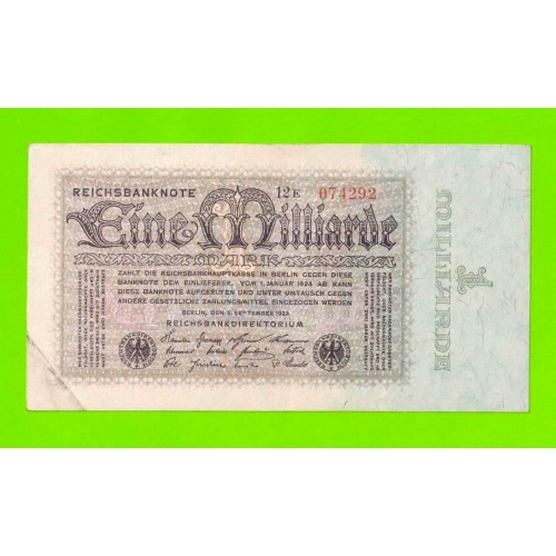 Германия - 1000000000 / 1 миллиард марок - 1923