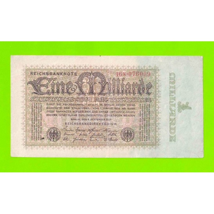 Германия - 1000000000 / 1 миллиард марок - 1923
