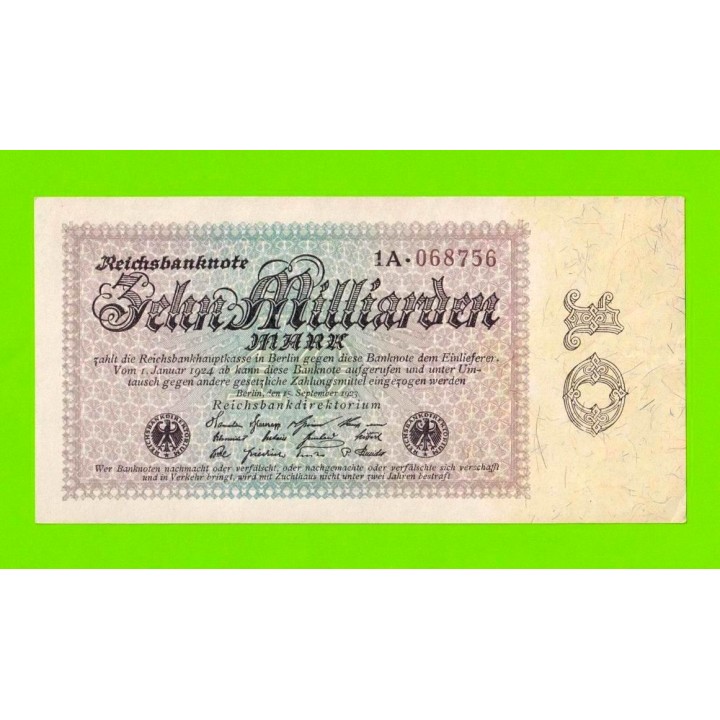 Германия - 10000000000 / 10 миллиардов марок - 1923 - aUNC!!!