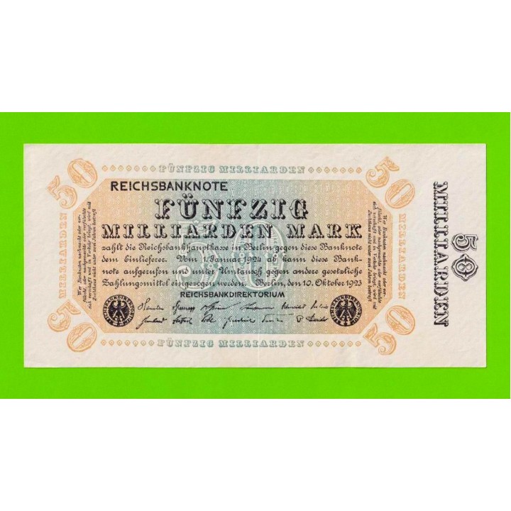 Германия - 50000000000 / 50 миллиардов марок - 1923 - XF+++!!!
