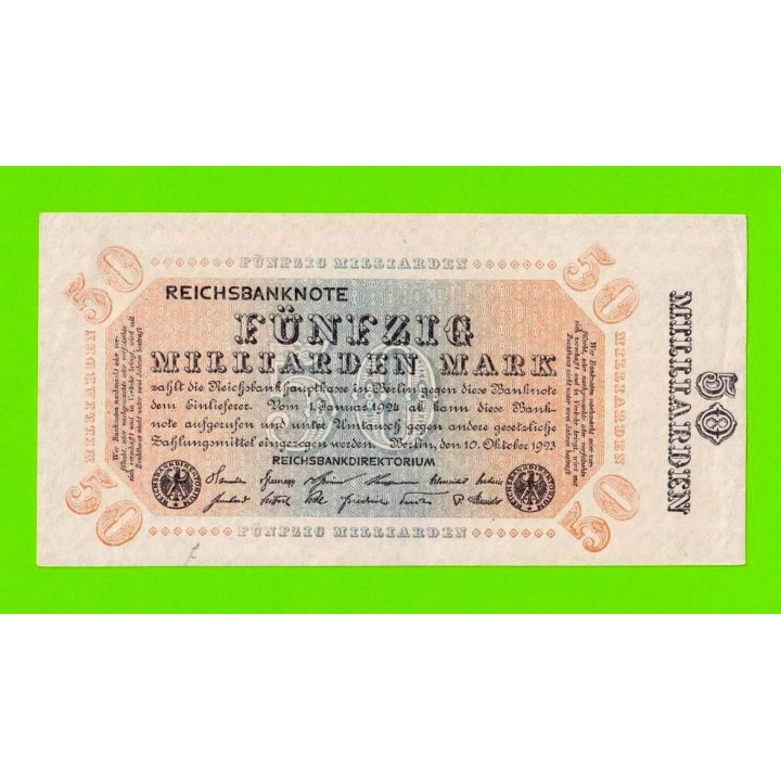 Германия - 50000000000 / 50 миллиардов марок - 1923 - XF+++!!!