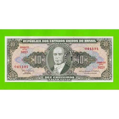Бразилия - 1 сентаво на 10 крузейро - 1966 / 1967 - UNC!!!