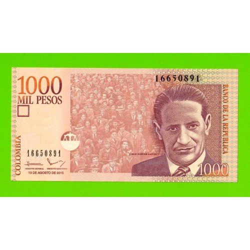 Колумбия - 1000 песо - 2015 - UNC!!!