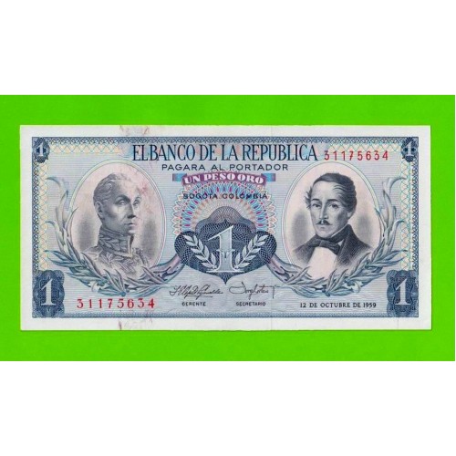 Колумбия - 1 песо - 1959 - UNC-!!!