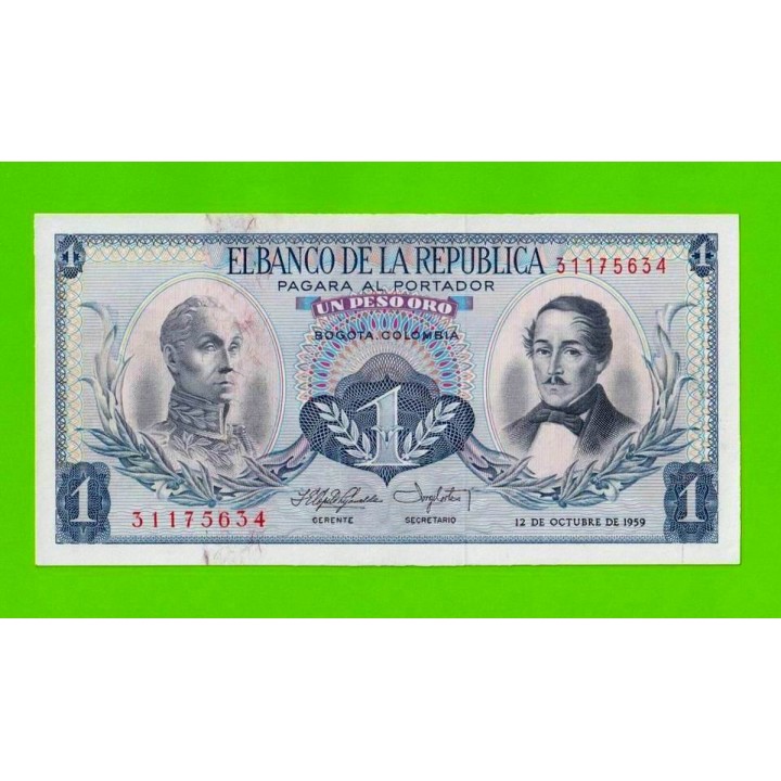 Колумбия - 1 песо - 1959 - UNC-!!!
