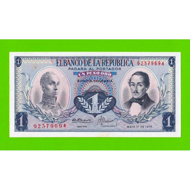 Колумбия - 1 песо - 1970 - UNC-!!!