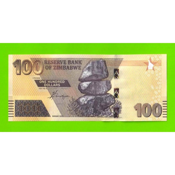 Зимбабве - 100 долларов - 2020 (AK) - UNC!!!