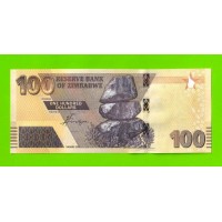 Зимбабве - 100 долларов - 2020 (AK) - UNC!!!