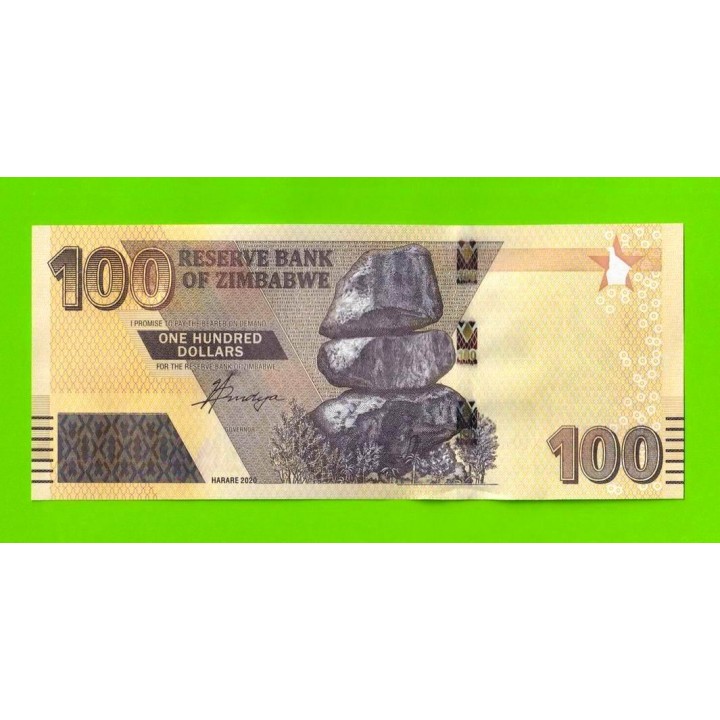 Зимбабве - 100 долларов - 2020 (AK) - UNC!!!