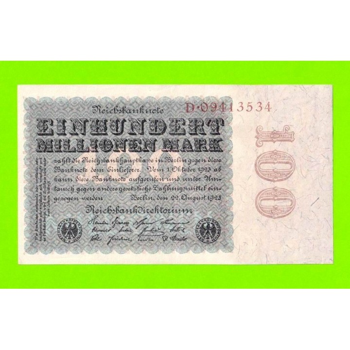 Германия, Берлин - 100000000 / 100 миллионов марок - 1923