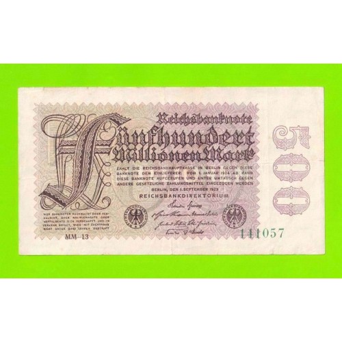 Германия, Берлин - 500000000 / 500 миллионов марок - 1923