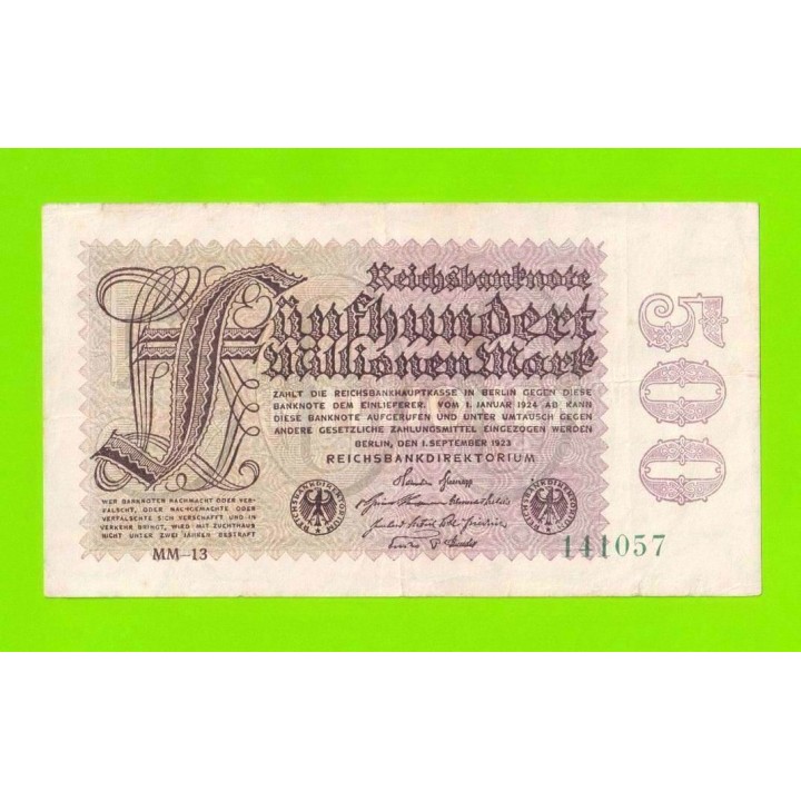 Германия, Берлин - 500000000 / 500 миллионов марок - 1923
