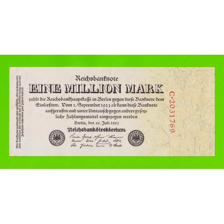 Германия, Берлин - 1000000 / 1 миллион марок - 1923 - XF+++!!!