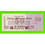 Германия, Берлин - 50000000 / 50 миллионов марок - 1923 - aUNC+!!!