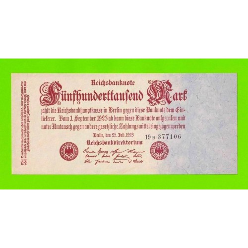 Германия, Берлин - 500000 марок - 1923 - aUNC+!!!