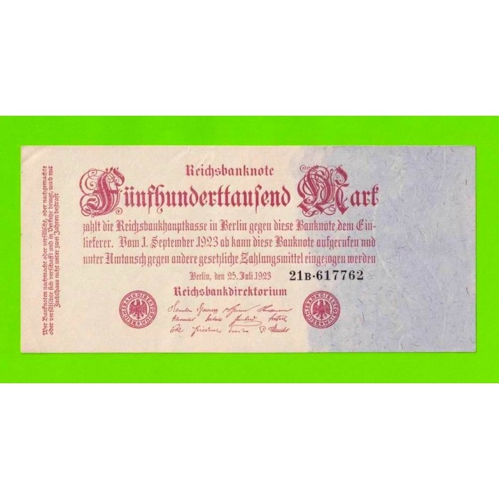 Германия, Берлин - 500000 марок - 1923 - aUNC!!!