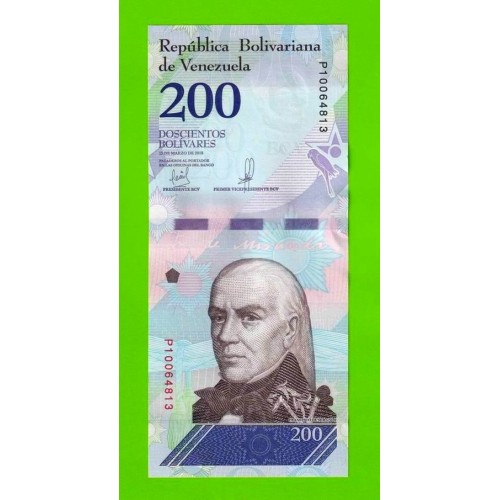 Венесуэла - 200 боливаров - 2018 (P) - UNC!!!