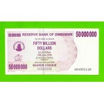 Зимбабве - 50000000 / 50 миллионов долларов - 2008 (AB)
