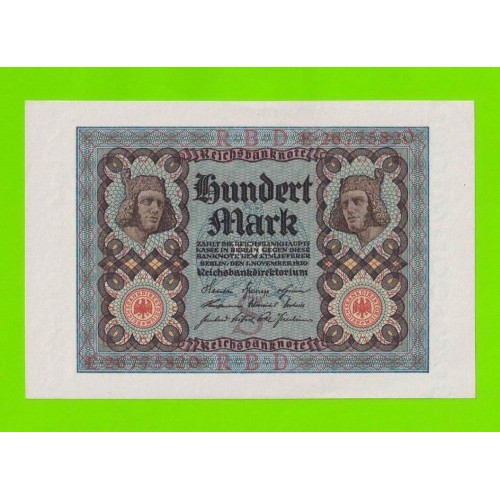 Германия - 100 марок - 1920 - UNC-!!!