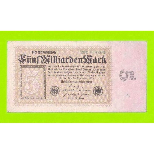 Германия - 5000000000 / 5 миллиардов - 1923
