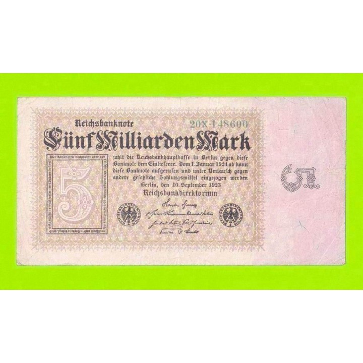 Германия - 5000000000 / 5 миллиардов - 1923