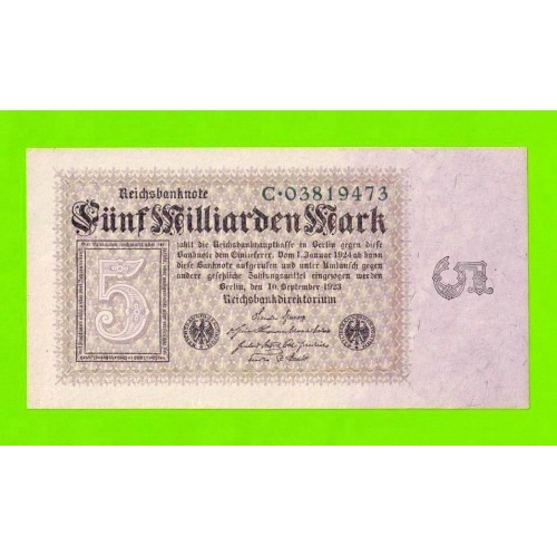 Германия - 5000000000 / 5 миллиардов - 1923 - XF+++!!!