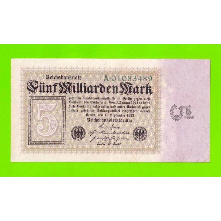 Германия - 5000000000 / 5 миллиардов - 1923
