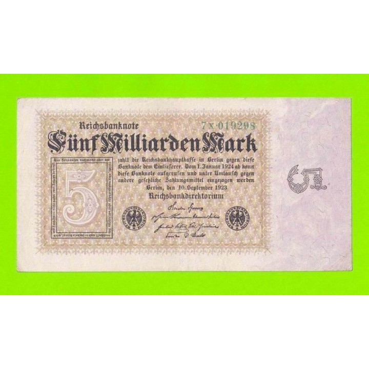 Германия - 5000000000 / 5 миллиардов - 1923