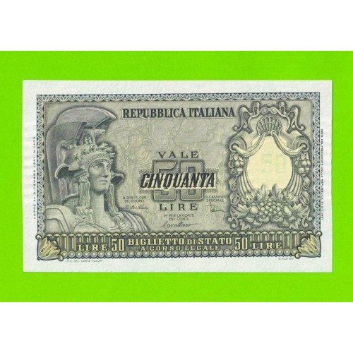 Италия - 50 лир - 1951 - aUNC+!!!
