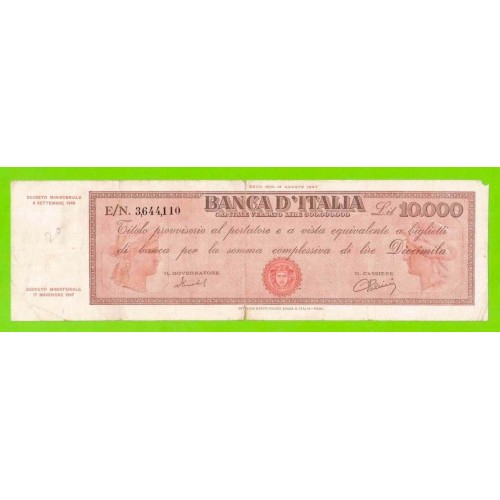 Италия - 10000 лир - 1947 (1949)