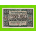 Германия - 10 марок - 1920 - UNC!!!