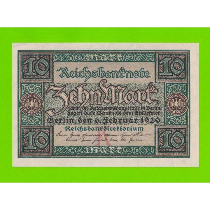 Германия - 10 марок - 1920 - UNC-!!!