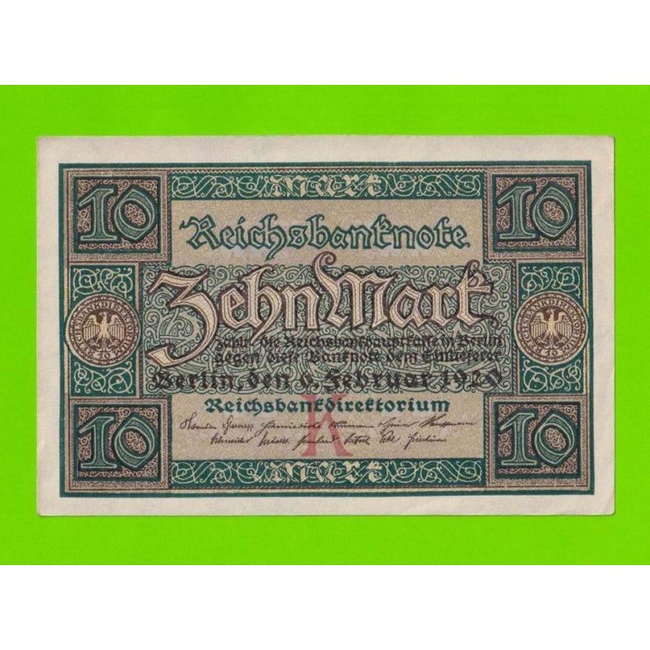 Германия - 10 марок - 1920 - aUNC!!!