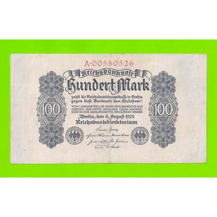 Германия - 100 марок - 1922