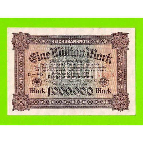 Германия - 1000000 / 1 миллион марок - 1923 - UNC-!!!