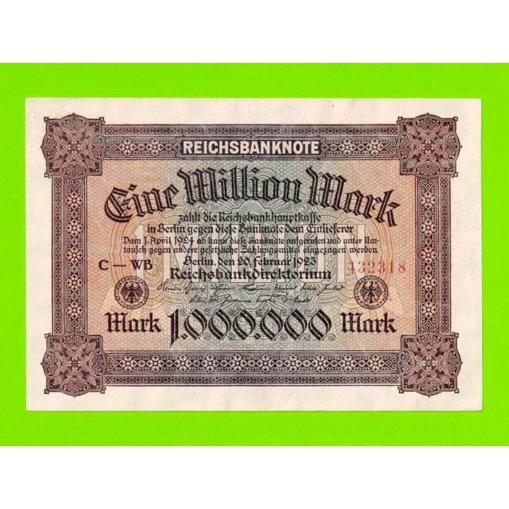 Германия - 1000000 / 1 миллион марок - 1923 - UNC-!!!