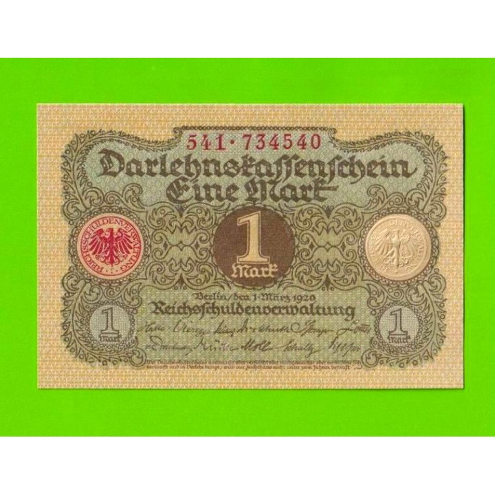 Германия - 1 марка - 1920 - UNC!!!