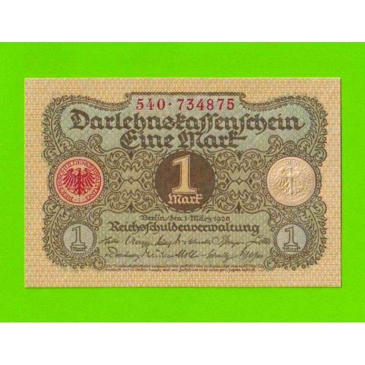 Германия - 1 марка - 1920 - UNC!!!