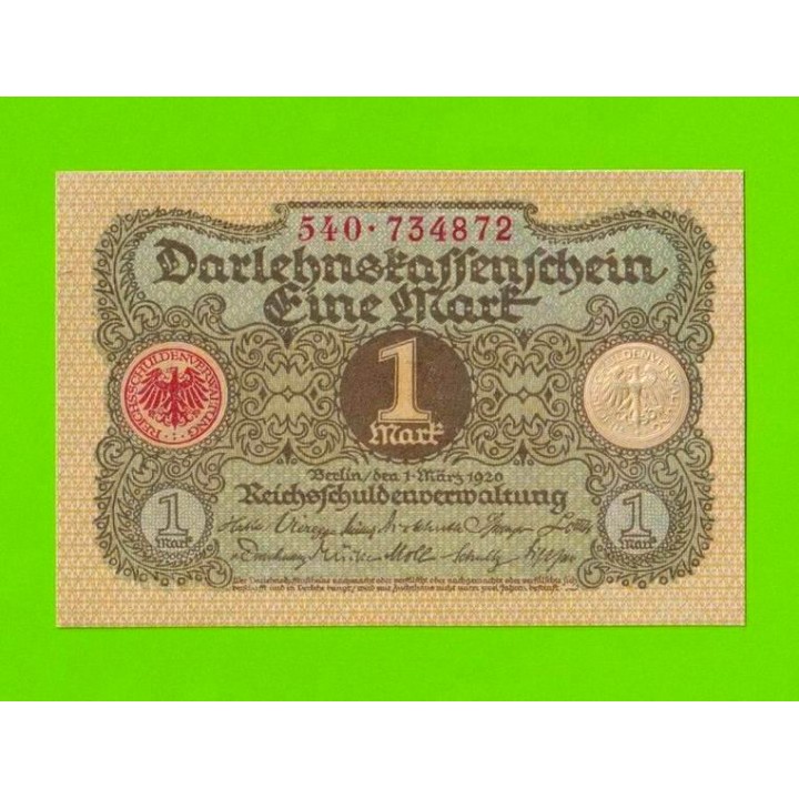 Германия - 1 марка - 1920 - UNC!!!
