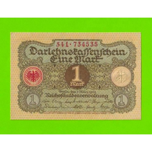 Германия - 1 марка - 1920 - UNC!!!