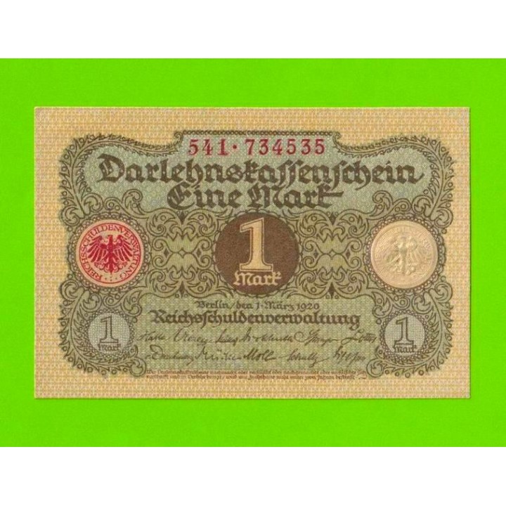 Германия - 1 марка - 1920 - UNC!!!