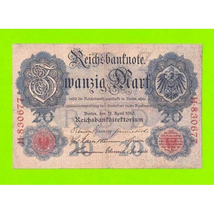 Германия - 20 марок - 1910