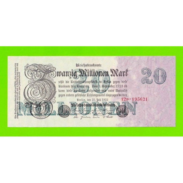 Германия - 20000000 / 20 миллионов марок - 1923 - XF+++!!!