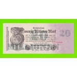Германия - 20000000 / 20 миллионов марок - 1923 - XF+!!!