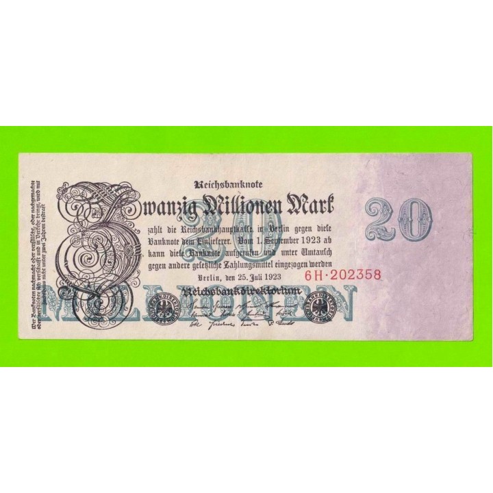 Германия - 20000000 / 20 миллионов марок - 1923